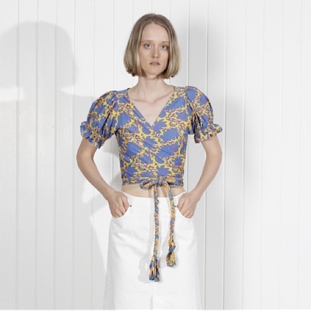 Apiece Apart Chabrol Wrap Blouse